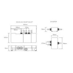 Aqualisa ISystem Concealed Digital Shower With Adj And Ceiling Fixed Shower Heads - Gravity Pumped -Home Bathroom Store aqualisa isystem concealed digital shower with adj and ceiling fixed shower heads gravity pumped isd.a2.bv .dvfc .14 3