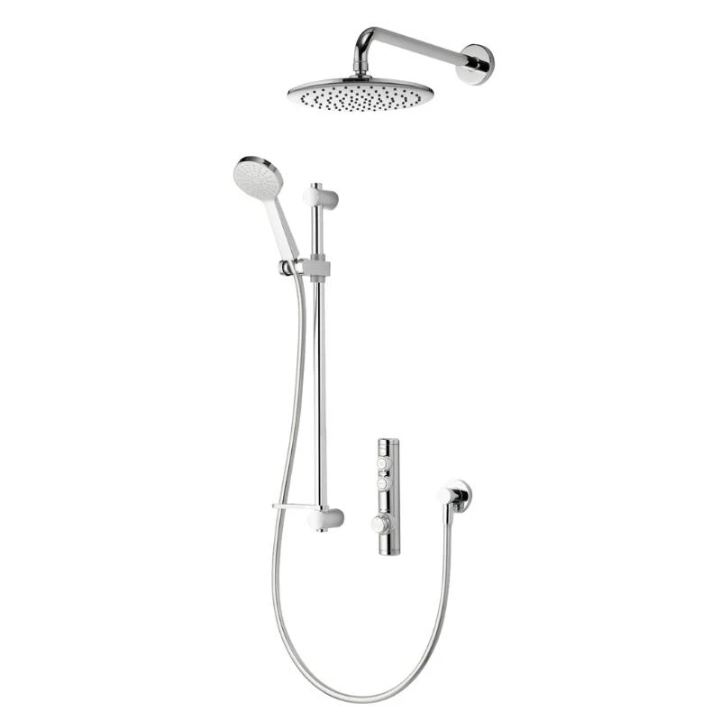 Aqualisa ISystem Concealed Digital Shower With Adj And Wall Fixed Shower Heads - Gravity Pumped 3 Aqualisa ISystem Concealed Digital Shower With Adj And Wall Fixed Shower Heads - Gravity Pumped