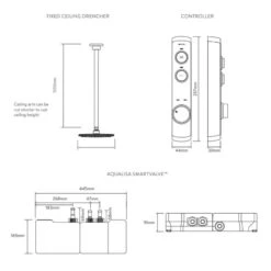 Aqualisa ISystem Concealed Digital Shower With Ceiling Fixed Shower Head - Gravity Pumped 9 Aqualisa ISystem Concealed Digital Shower With Ceiling Fixed Shower Head - Gravity Pumped -Home Bathroom Store aqualisa isystem concealed digital shower with ceiling fixed shower head gravity pumped isd.a2.bfc .14 3