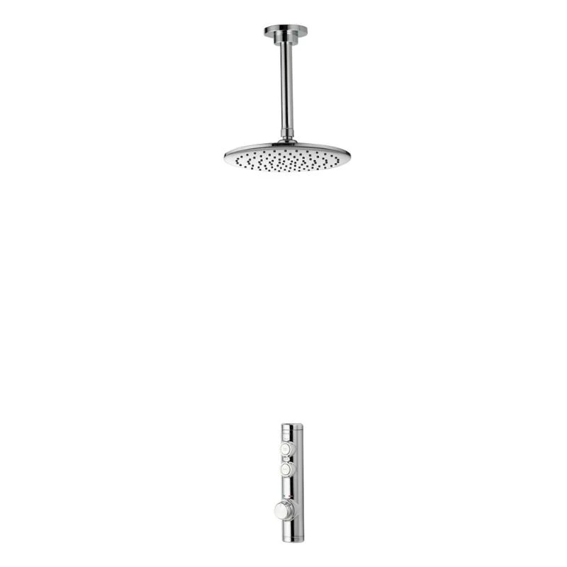 Aqualisa ISystem Concealed Digital Shower With Ceiling Fixed Shower Head - Gravity Pumped 3 Aqualisa ISystem Concealed Digital Shower With Ceiling Fixed Shower Head - Gravity Pumped