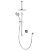 Aqualisa Optic Q Digital Smart Shower Concealed Dual With Ceiling Head - High Pressure/Combi -Home Bathroom Store aqualisa optic q digital smart shower concealed dual with ceiling head high pressure combi opq.a1.bv .dvfc .20