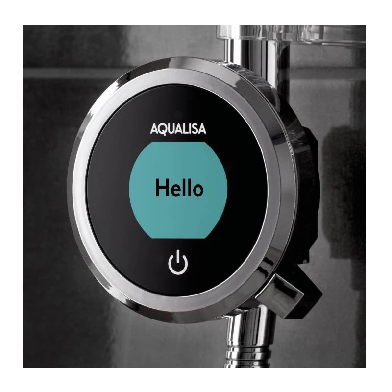 Aqualisa Optic Q Digital Smart Shower Exposed Dual With Ceiling Head - High Pressure/Combi 4 Aqualisa Optic Q Digital Smart Shower Exposed Dual With Ceiling Head - High Pressure/Combi - Image 2