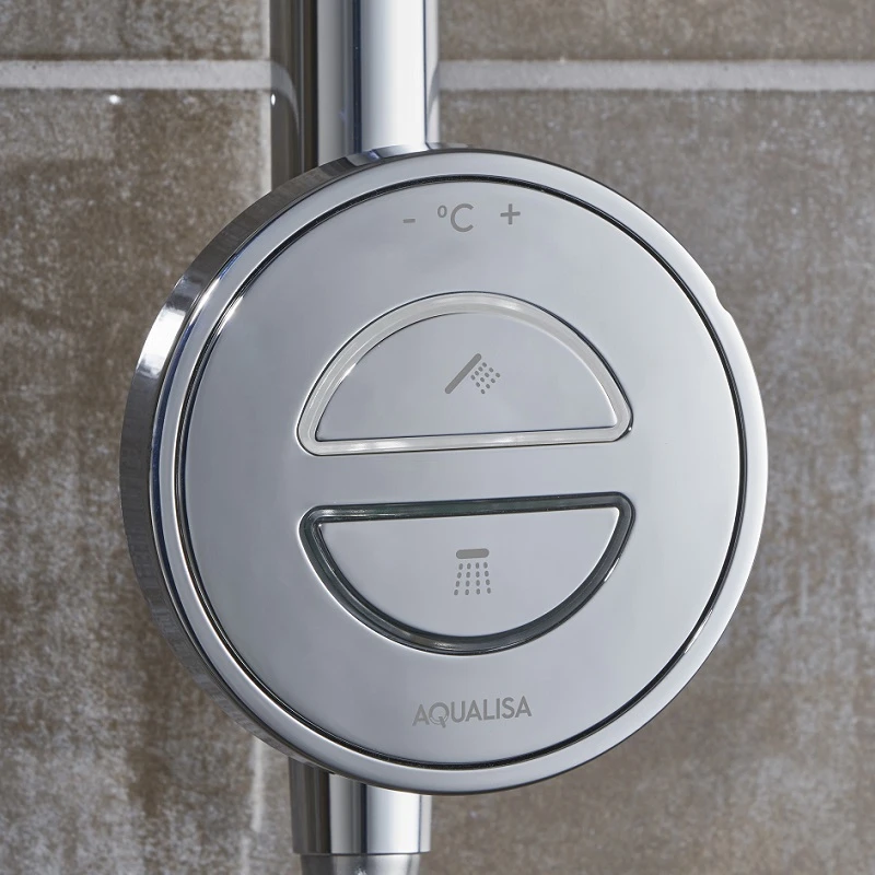 Aqualisa Unity Q Digital Smart Shower Exposed Dual With Ceiling Head - Gravity Pumped 4 Aqualisa Unity Q Digital Smart Shower Exposed Dual With Ceiling Head - Gravity Pumped - Image 2