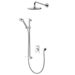 Aqualisa Visage Q Digital Smart Shower Concealed Dual With Wall Head - High Pressure/Combi