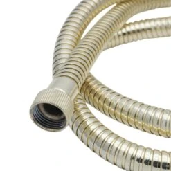Aqualisa 1.50m Metal Shower Hose - Gold -Home Bathroom Store aqualisa 1.50m metal shower hose gold 164517 1