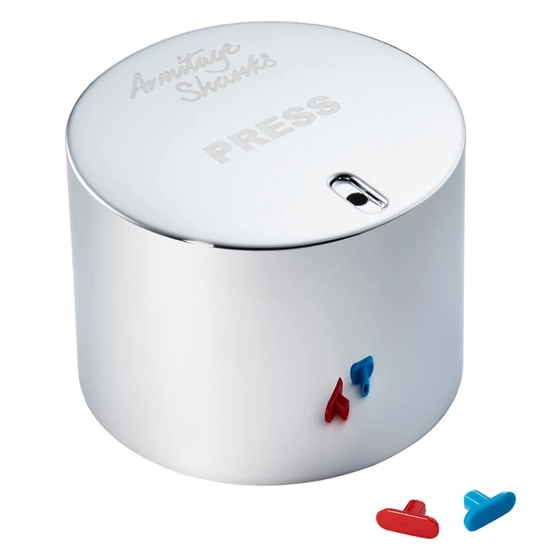 Armitage Shanks Avon 21 Hot/cold Basin Knob - Chrome 3 Armitage Shanks Avon 21 Hot/cold Basin Knob - Chrome