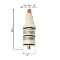 Armitage Shanks Nuastyle Thermostatic Cartridge -Home Bathroom Store armitage shanks nuastyle thermostatic cartridge s960130nu 3