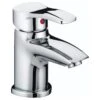 Bristan Capri Basin Mixer Tap Without Waste - Chrome -Home Bathroom Store bristan capri basin mixer tap without waste chrome cap basnw c