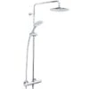 Bristan Carre Thermostatic Bar Shower With Rigid Riser -Home Bathroom Store bristan carre thermostatic bar shower with rigid riser cr shxdivff c