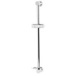Bristan Casino Riser Rail With Fixed Position Brackets - Chrome
