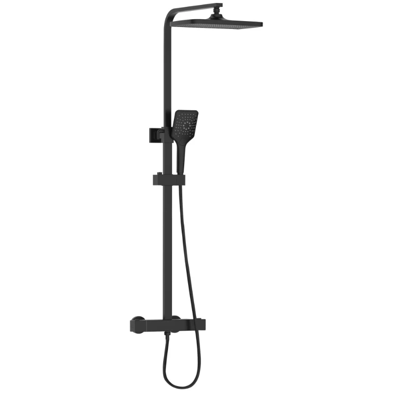 Bristan Craze Adjustable Rigid Riser Diverter Bar Shower - Black 3 Bristan Craze Adjustable Rigid Riser Diverter Bar Shower - Black