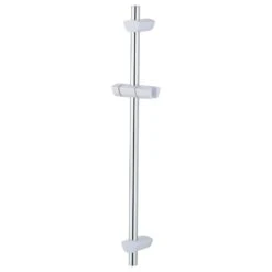Bristan Evo Riser Rail With Adjustable Fixing Brackets - White/Chrome