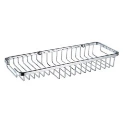 Bristan Medium Wall Fixed Wire Basket - Chrome