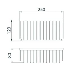 Bristan Small Wall Fixed Wire Basket - Chrome 7 Bristan Small Wall Fixed Wire Basket - Chrome -Home Bathroom Store bristan small wall fixed wire basket chrome comp bask03 c 2