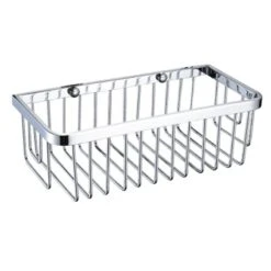 Bristan Small Wall Fixed Wire Basket - Chrome