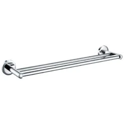 Bristan Solo Double Towel Rail - Chrome