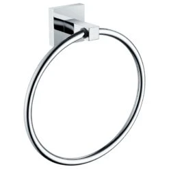 Bristan Square Towel Ring - Chrome