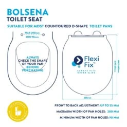 Croydex Bolsena Flexi-Fix Toilet Seat 9 Croydex Bolsena Flexi-Fix Toilet Seat -Home Bathroom Store croydex bolsena flexi fix toilet seat wl602822h 3