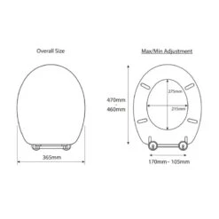 Croydex Carron Sit Tight Toilet Seat -Home Bathroom Store croydex carron sit tight toilet seat wl600622h 3