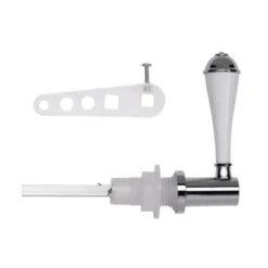 Croydex Classic Cistern Lever - Chrome/White -Home Bathroom Store croydex classic cistern lever chrome white aj292241 1