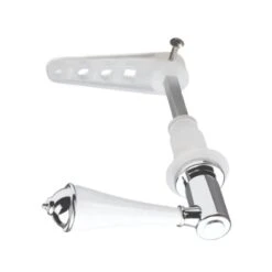 Croydex Classic Cistern Lever - Chrome/White -Home Bathroom Store croydex classic cistern lever chrome white aj292241 2