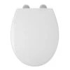 Croydex Corvo Stick 'N' Lock Toilet Seat - White -Home Bathroom Store croydex corvo stick n lock toilet seat white wl610622h