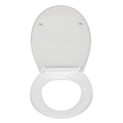 Croydex Corvo Stick 'N' Lock Toilet Seat - White -Home Bathroom Store croydex corvo stick n lock toilet seat white wl610622h 2