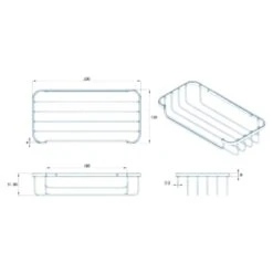 Croydex Cosmetic Basket - Chrome 7 Croydex Cosmetic Basket - Chrome -Home Bathroom Store croydex cosmetic basket chrome qm260641 2