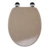Croydex Dorney Flexi-Fix Toilet Seat - Sandstone Effect