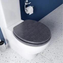 Croydex Dove Flexi-Fix Toilet Seat - Granite Effect -Home Bathroom Store croydex dove flexi fix toilet seat granite effect wl601931h 1