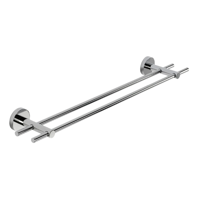 Croydex Flexi-Fix Britannia Double Towel Rail - Chrome 4 Croydex Flexi-Fix Britannia Double Towel Rail - Chrome - Image 2