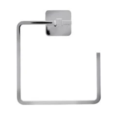 Croydex Flexi-Fix Camberwell Towel Ring - Chrome