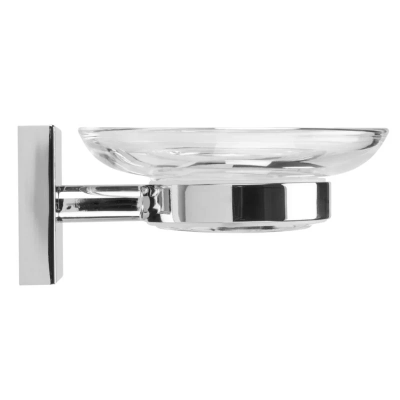 Croydex Flexi-Fix Chester Soap Dish And Holder - Chrome 4 Croydex Flexi-Fix Chester Soap Dish And Holder - Chrome - Image 2
