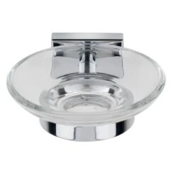 Croydex Flexi-Fix Chester Soap Dish And Holder - Chrome