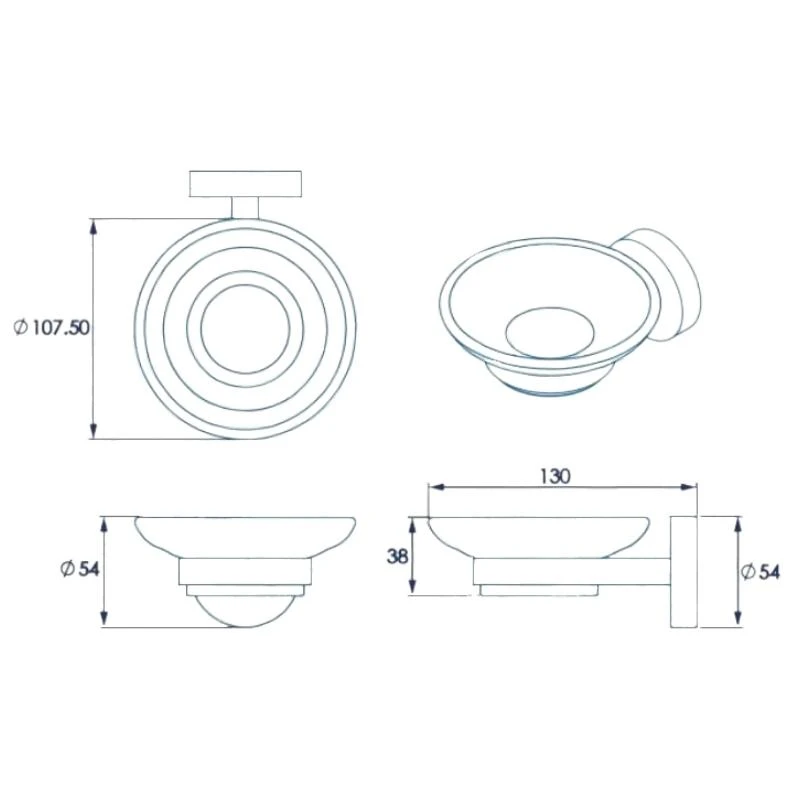 Croydex Flexi-Fix Epsom Soap Dish And Holder - Chrome 6 Croydex Flexi-Fix Epsom Soap Dish And Holder - Chrome - Image 4