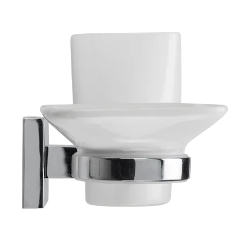 Croydex Flexi-Fix Everson Soap Dish And Tumbler - Chrome 5 Croydex Flexi-Fix Everson Soap Dish And Tumbler - Chrome - Image 3