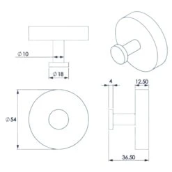 Croydex Flexi-Fix Romsey Robe Hook - Chrome -Home Bathroom Store croydex flexi fix romsey robe hook chrome qm741741 3