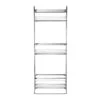 Croydex Free Standing Three Tier Storage Basket - Chrome -Home Bathroom Store croydex free standing three tier storage basket chrome qm264041