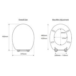 Croydex Geneva Flexi-Fix Toilet Seat - Oak Effect -Home Bathroom Store croydex geneva flexi fix toilet seat oak effect wl602176h 3