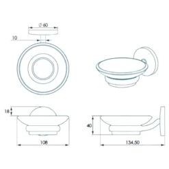 Croydex Hampstead Soap Dish - Chrome 9 Croydex Hampstead Soap Dish - Chrome -Home Bathroom Store croydex hampstead soap dish chrome qm641941 3