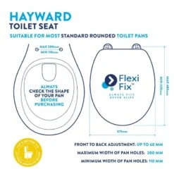 Croydex Hayward Flexi-Fix Toilet Seat -Home Bathroom Store croydex hayward flexi fix toilet seat wl602422h 3