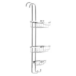 Croydex Hook Over Three Tier Basket - Chrome -Home Bathroom Store croydex hook over three tier basket chrome qm264341 2