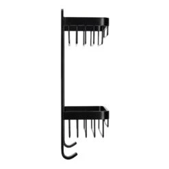 Croydex Large Two Tier Basket - Matte Black -Home Bathroom Store croydex large two tier basket matte black qm770821 2