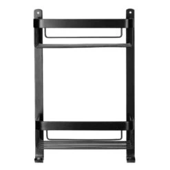 Croydex Large Two Tier Basket - Matte Black