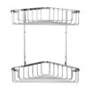 Croydex Large Two Tier Corner Basket - Chrome 2 Croydex Large Two Tier Corner Basket - Chrome -Home Bathroom Store croydex large two tier corner basket chrome qm263841