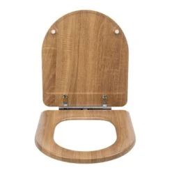 Croydex Levico Flexi-Fix Wood Toilet Seat - Oak Effect 8 Croydex Levico Flexi-Fix Wood Toilet Seat - Oak Effect -Home Bathroom Store croydex levico flexi fix wood toilet seat oak effect wl610286h 2