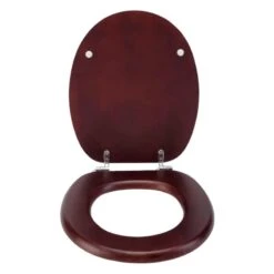 Croydex Mahogany Flexi-Fix Toilet Seat -Home Bathroom Store croydex mahogany flexi fix toilet seat wl602252h 1
