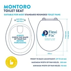 Croydex Montoro Walnut Effect Flexi-Fix Toilet Seat 9 Croydex Montoro Walnut Effect Flexi-Fix Toilet Seat -Home Bathroom Store croydex montoro walnut effect flexi fix toilet seat wl602677h 3