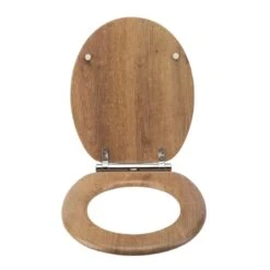 Croydex Ontario Flexi-Fix Toilet Seat - Teak -Home Bathroom Store croydex ontario flexi fix toilet seat teak wl602086h 1