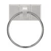 Croydex Portland Towel Ring - White Wood